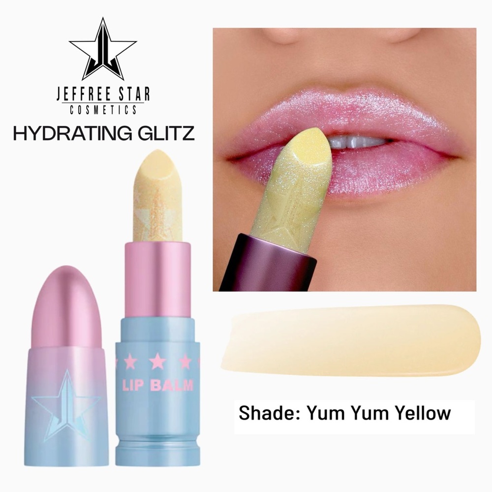 Jeffree Star Hydrating Glitz Lip Balm - Yum Yum Yellow 💛 New in Box